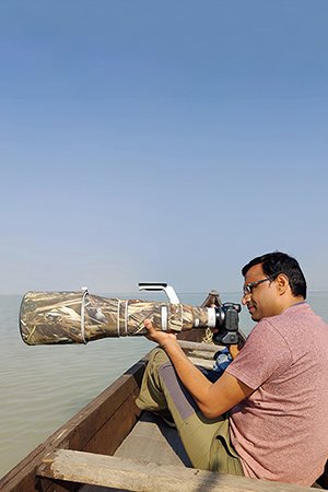 Saptagirish Oleti on a wildlife expedition